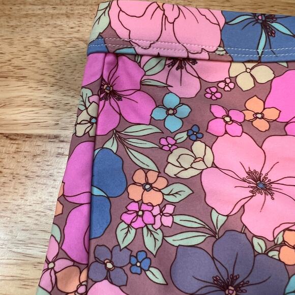 Wild Fable Women's Floral Print Boyshorts Bikini Bottom - Size XS - NWT - Picture 3 of 7